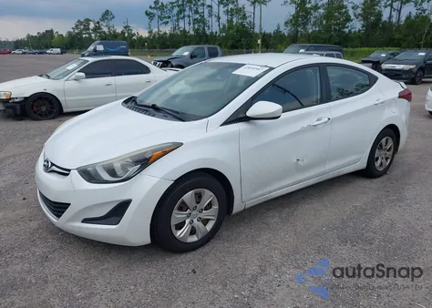 2016 Hyundai Elantra Se from USA, damaged, VIN 5NPDH4AE1GH665563